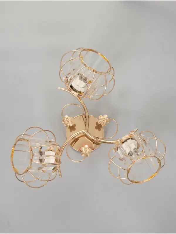 Люстра &laquo;Переливы&raquo; 3&times;40 Вт Е27 золото