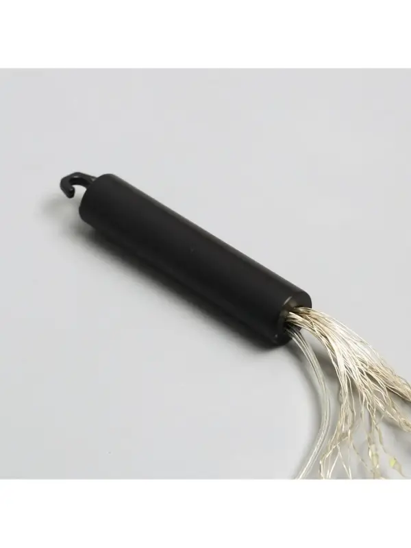 Гирлянда &laquo;Конский хвост&raquo; 20 нитей по 2 м, IP20, серебристая нить, 400 LED, свечение тёплое белое, 12 В