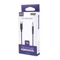 Кабель AVS AU-TC01 Type-C/3.5 Jack TRS, 1 м (A40845S)