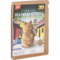 Конструктор из картона. Объёмная игрушка Кот, Нг-012