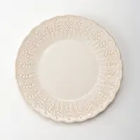 Тарелка &laquo;Колос&raquo;, d=22 см, фарфор, молочная