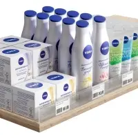 Ценникодержатель полочный самоклеящийся с ограничителем, 1000 мм, прозрачный