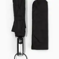 Зонт автоматический &laquo;Однотон&raquo;, 3 сложения, 10 спиц, R=50/57 см, d=100 см, чёрный