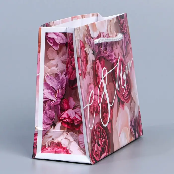 Пакет подарочный ламинированный, упаковка, «С 8 марта», S 12 х 15 х 5.5 см Пакет подарочный ламинированный, упаковка, «С 8 марта», S 12 х 15 х 5.5 см