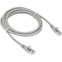 Патч-корд ExeGate UTP-RJ45-RJ45-5e-2M-LSZH-GY, cat.5e, 2м,сер <EX286383RUS