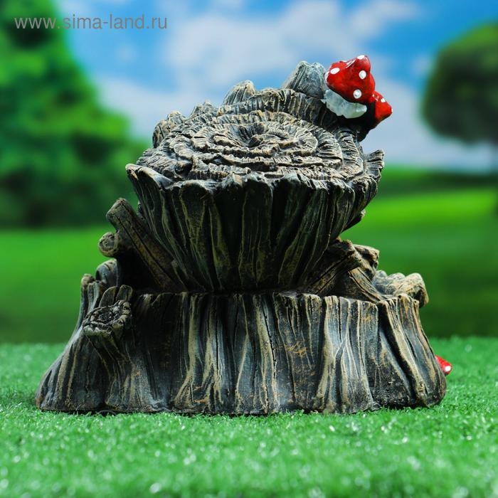 Садовая фигура  Садовая фигура "Лесовичок №3" серый 21х16х19см