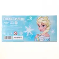 Пластилин 6 цветов 90 г «Эльза, Холодное сердце»