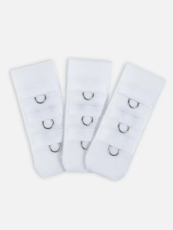 Застёжка для бюстгальтера, 3 ряда 1 крючок, 10 шт., белая