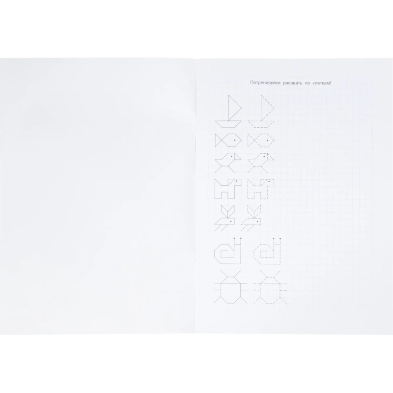 Тетрадь рабочая Граф.диктант с голос.помощ.1ступ,Серия Учимся весело 28стр