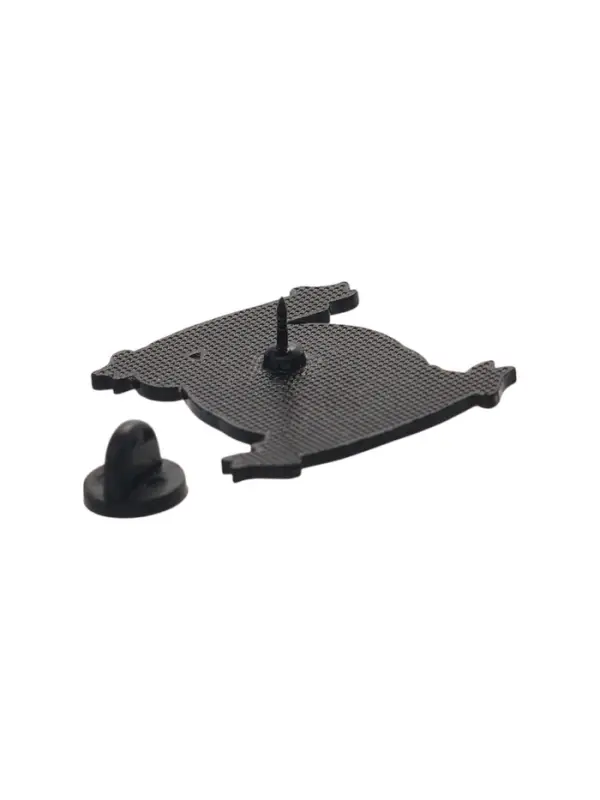 Значок «Котёнок» в тыкве, цветной в чёрном металле Значок «Котёнок» в тыкве, цветной в чёрном металле