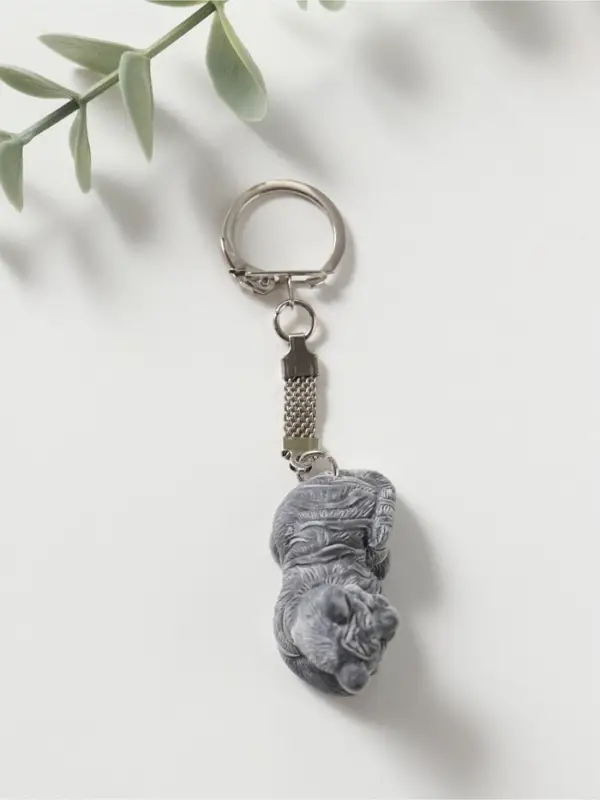 Брелок "Тигр лежит маленький" 3см