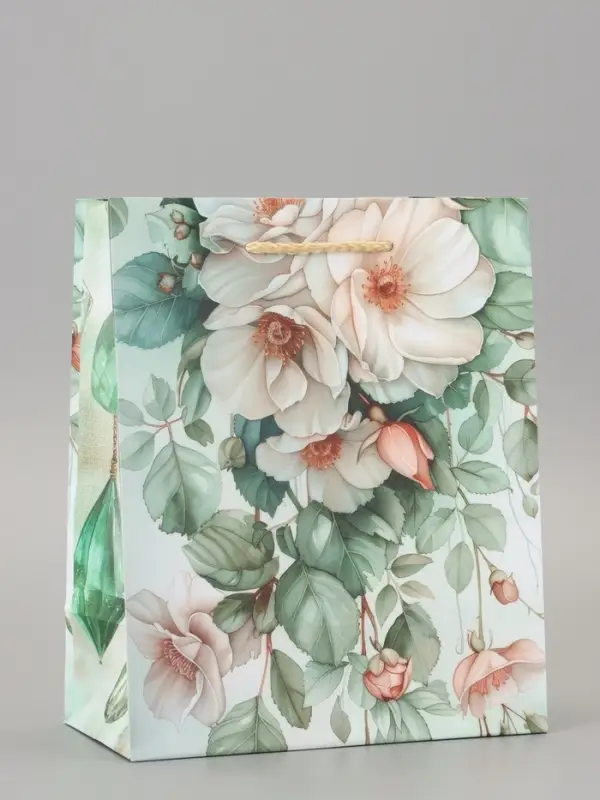 Пакет подарочный ламинированный «Цветочный рай» 18×22.3×10 см Пакет подарочный ламинированный «Цветочный рай» 18×22.3×10 см