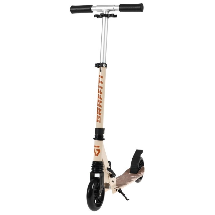 Самокат GRAFFITI, складной, колёса PU 145 мм, ABEC 7, амортизатор передний, алюминиевый Самокат GRAFFITI, складной, колёса PU 145 мм, ABEC 7, амортизатор передний, алюминиевый