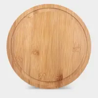 Блюдо с крышкой Доляна &laquo;Эстет&raquo;, d=23.5 см, бамбук, пластик