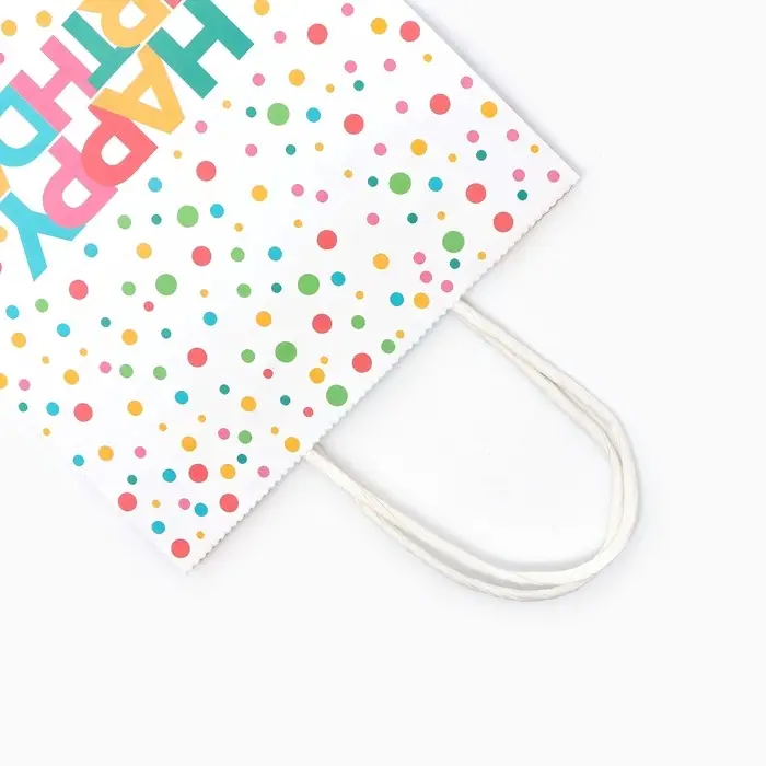 Пакет крафт «С днем рождения!», 18×8×25 см Пакет крафт «С днем рождения!», 18×8×25 см