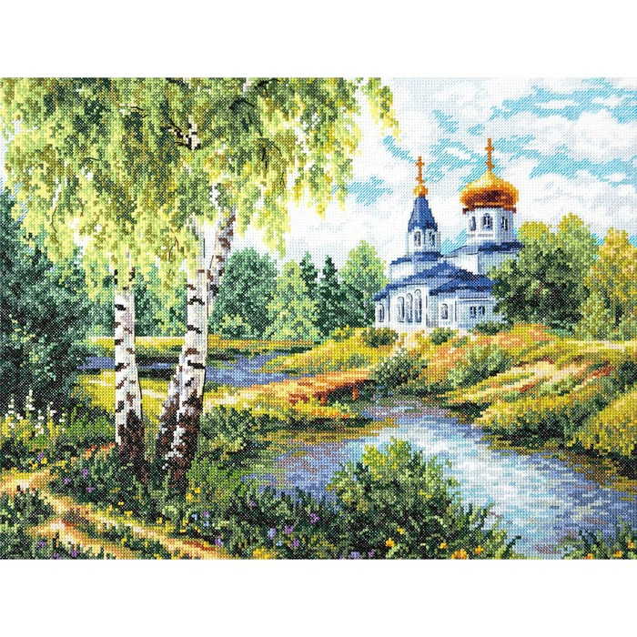 Набор для вышивания крестом «Дорога к Храму» Набор для вышивания крестом «Дорога к Храму»
