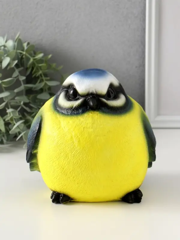 Копилка (гипс) Большая Птичка Синица 17х17х18 см