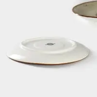 Набор блюдец фарфоровых Magistro Mediterana, 2 предмета: 16&times;15 см, цвет бежевый