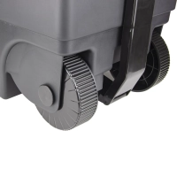 Контейнер-бак мусорный IDEA 85л с педалью на колесах серая крышка