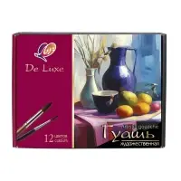 Гуашь художественная 12цв*40мл Луч De Luxe