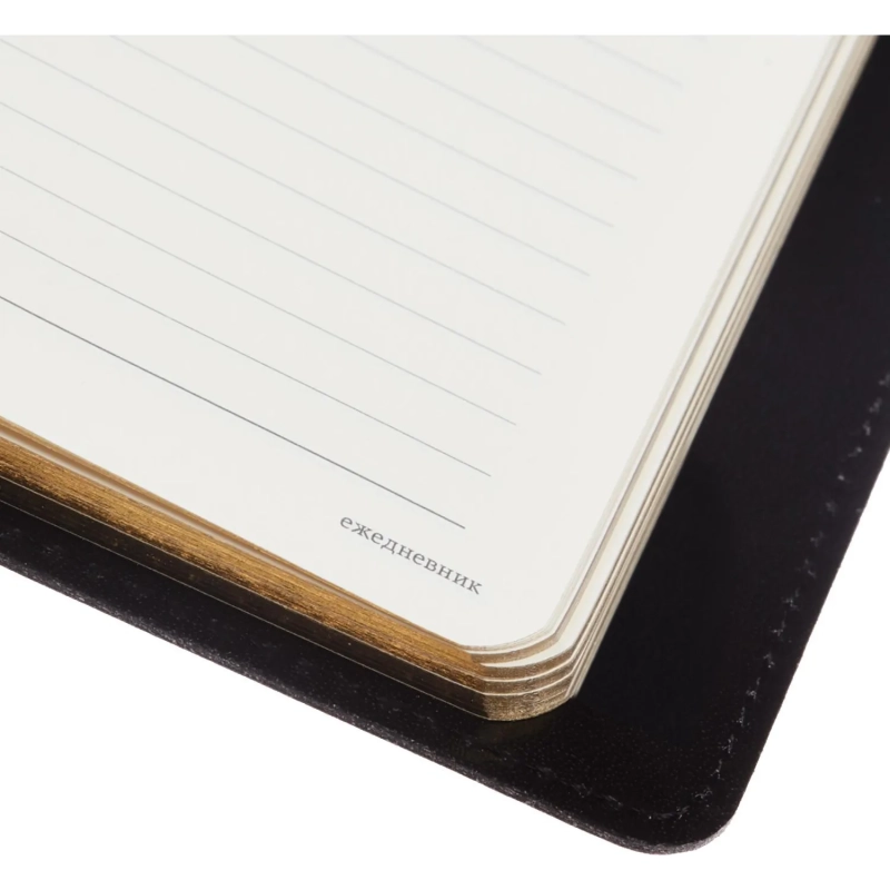 Ежедневник полудатированный черный,кожа,A5,1,208 л.,Br.V.PROFY 3-073/02