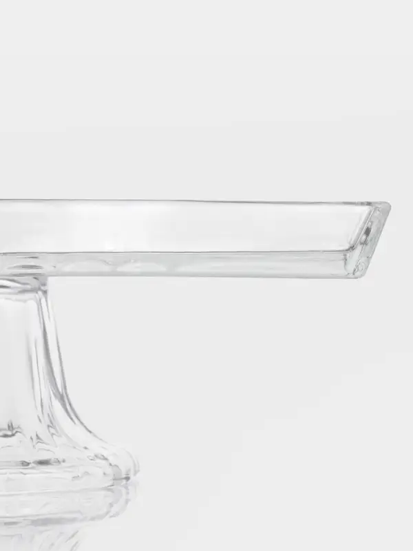 Блюдо на ножке Блюдо на ножке "Шубница" 27,4х14х10 см, прозрачная