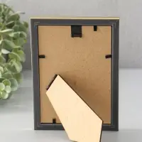 Фоторамка для фото 10х15 см "Oframe", пластик, золото, (пластиковый экран)