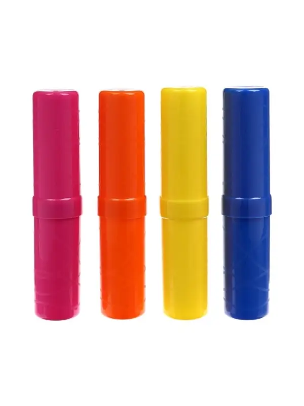 Пенал-тубус (40&times;195 мм) &laquo;Фонарики&raquo;, Calligrata, неоновые цвета, МИКС