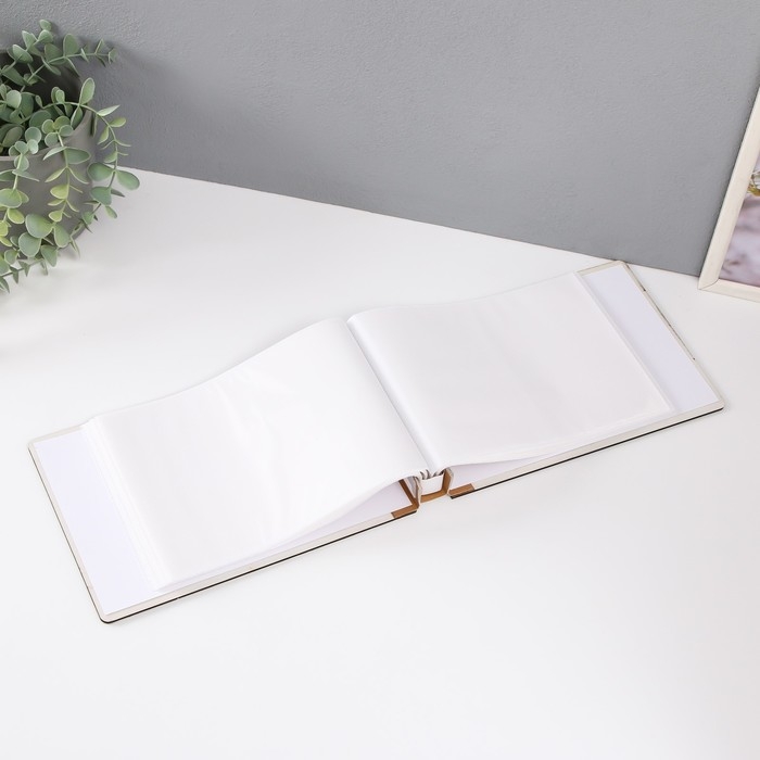 Фотоальбом на 50 фото 15х21 см Фотоальбом на 50 фото 15х21 см "Цветы в винтажной вазе" дерево, в коробке 4х26х18,5 см