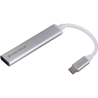 Разветвитель USB  HS001 USB3.0x1/USB 2.0x3/серебристый