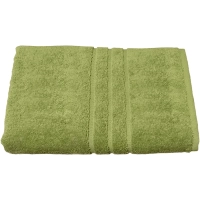 Полотенце махровое Luscan/бордюр 450г/м2, 70х140, оливковый