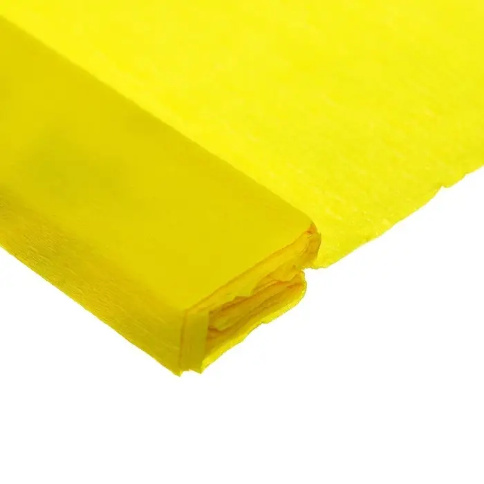 Бумага крепированная 50 х 200 см, в рулоне, 30 г/м2, шампань