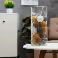 Гирлянда &laquo;Нить&raquo; 5 м с насадками &laquo;Клубки кремовые&raquo;, IP20, прозрачная нить, 20 LED, свечение тёплое белое, 220 В