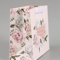 Пакет подарочный &laquo;Особенный день. Цветы&raquo;, 27&times;23&times;11.5 см