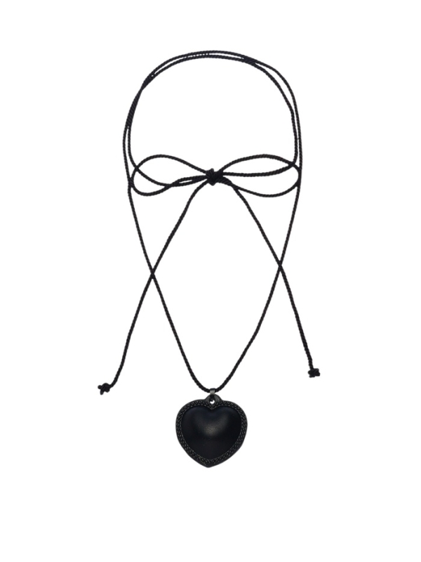 Портупея с кулоном «Сердечко» кожа, трансформер, чёрная, 150 см Портупея с кулоном «Сердечко» кожа, трансформер, чёрная, 150 см