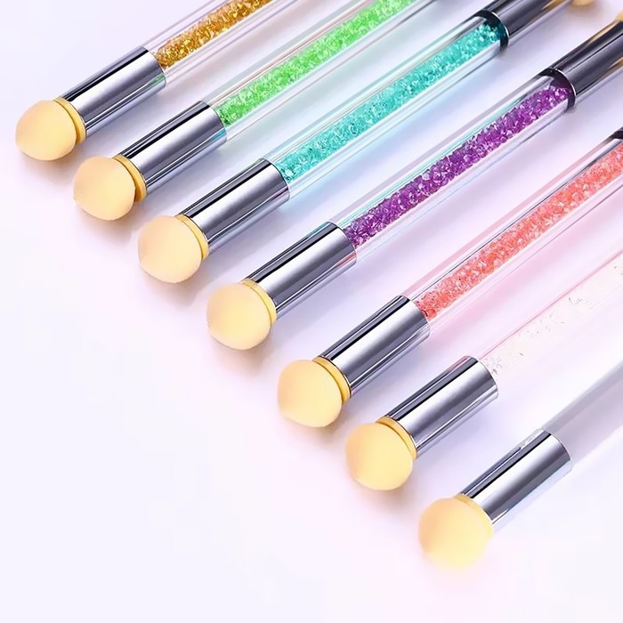 Двусторонняя ручка для градиента и стемпинга, 14,5 см, цвет МИКС Двусторонняя ручка для градиента и стемпинга, 14,5 см, цвет МИКС