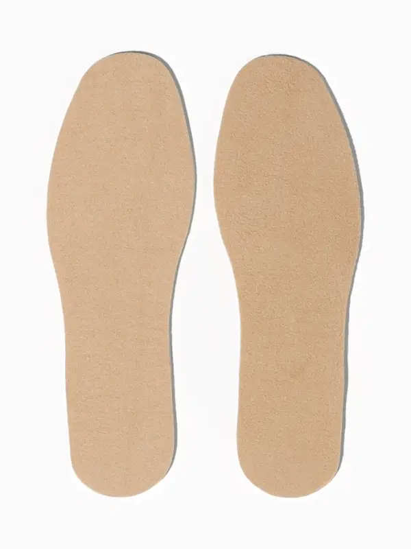 Стельки для обуви, утеплённые, универсальные, р-р RU до 43 (р-р Пр-ля до 45), 27.5 см, пара, коричневые