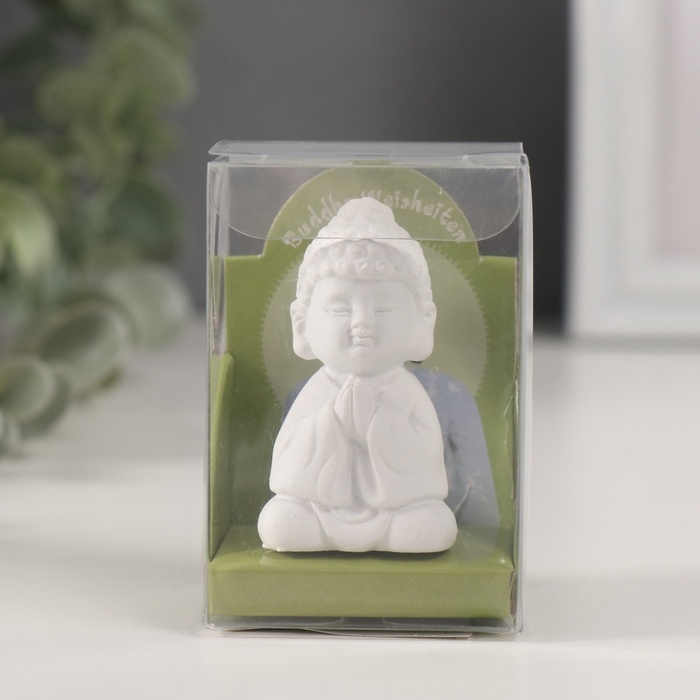 Сувенир полистоун Сувенир полистоун "Будда - медитация" белый 2х3х5,5 см
