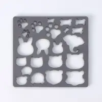 Валяние из шерсти. Набор трафаретов для валяния, 16&times;16 см, 7 шт.