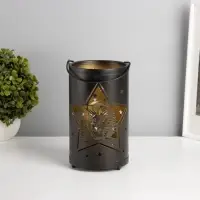 Фигурка светящаяся RISALUX &laquo;Ночные звёзды&raquo;, LED-ночник, 3&times;ААА, чёрный, 12&times;12&times;20.5 см