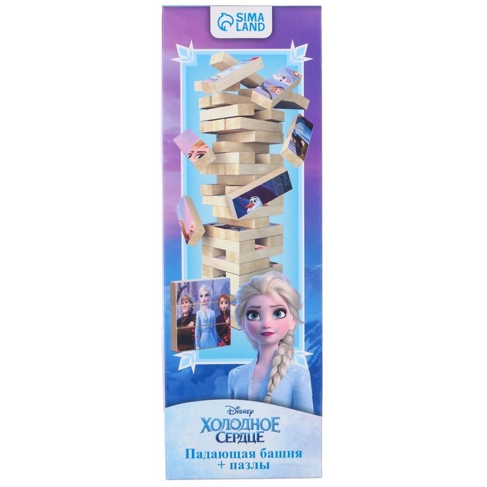 Падающая башня + пазлы, Холодное сердце Падающая башня + пазлы, Холодное сердце