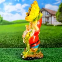 Садовая фигура "Гном с подсолнухом" 26х18х53см