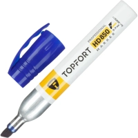 Маркер для агрессивной среды Topfort HD 850 синий 3-7мм скош. наконечник
