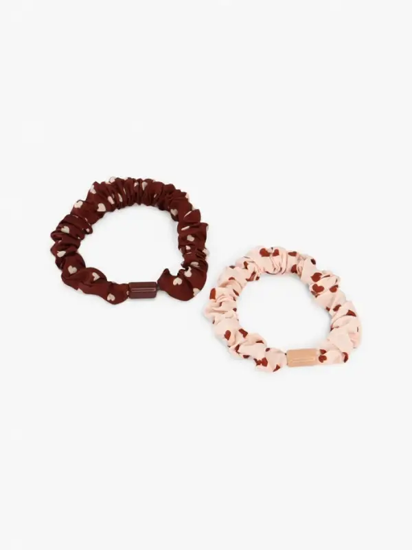 Резинка для волос &laquo;Сердечки&raquo;, набор 2 шт., Коты аристократы