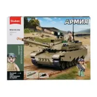 Конструктор Sluban &laquo;Армия. Танк Абрамс&raquo;, 322 детали