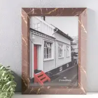 Фоторамка пластик формат А4 см "Гедеон" шоколад с золотом 36х27х2 см