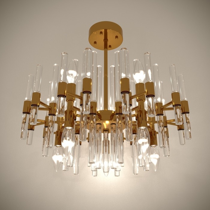 Люстра 1171/10 Е14 40Вт золото 60х60х40 см BayerLux