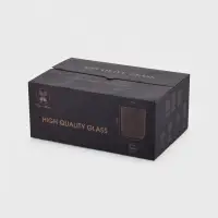 Набор стаканов 6 шт, 260 мл, золотой обод