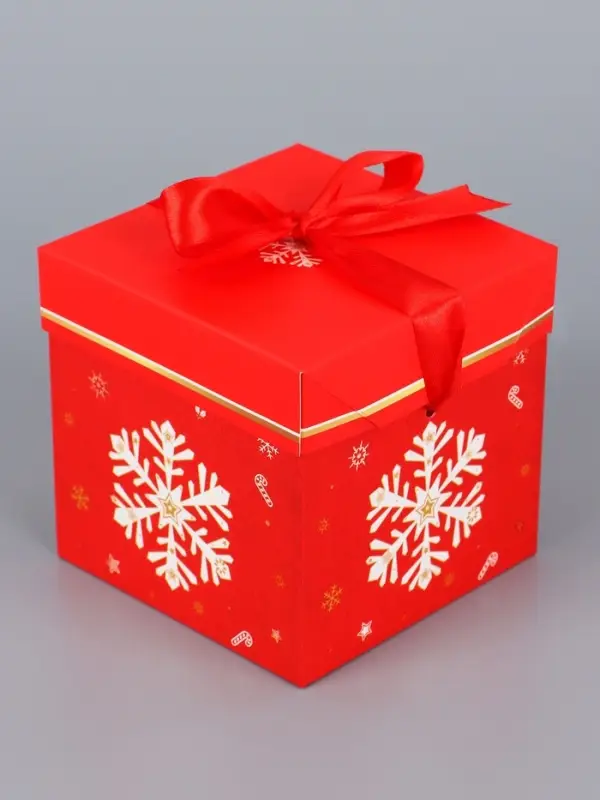 Коробка Самосборная Коробка Самосборная "Дедушка мороз" 15х15х15 см 10724296