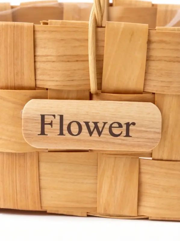 Корзина плетёная для хранения, 17&times;10&times;9 см, ручка h=9.5 см, секвойя